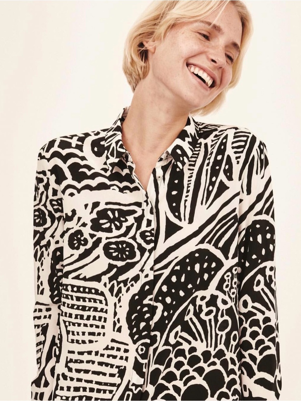 Marimekko Silk Dima Shirt - Size 36